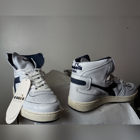 Diadora Mi Basket Stonewashed Sneakers Women's 9.5 - Picture 3 of 13